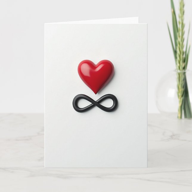 Tarjeta Corazón Infinito Forever (Anverso)