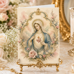 Tarjeta Corazón Inmaculado de María para todas las ocasion