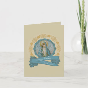 Tarjeta Corazón Inmaculado de María Personalizable