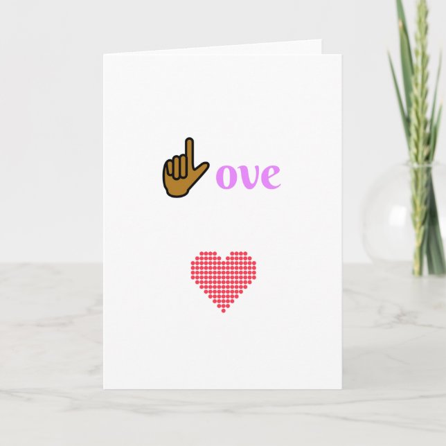 Tarjeta Corazón lleno de amor (Anverso)