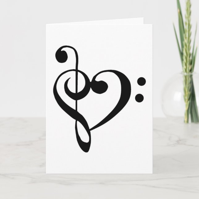 Tarjeta Corazón musical (Anverso)