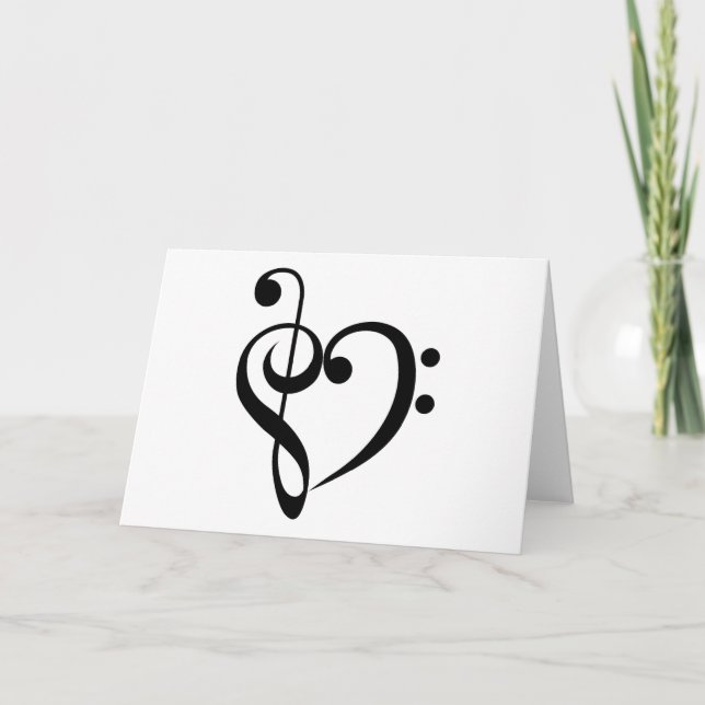Tarjeta Corazón musical (Anverso)