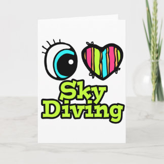 Tarjeta Corazón Ojo Brillante Me Encanta El Buceo