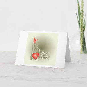 Tarjeta Corazón para Navidades