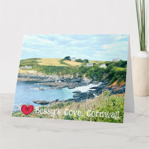 Tarjeta Corazón personalizado Bessys Cove Penzance Cornual