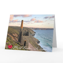 Corazón personalizado Wheal Coates St Agnes Cornwa