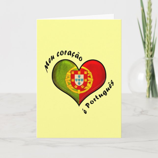 Tarjeta Corazón portugués (Anverso)