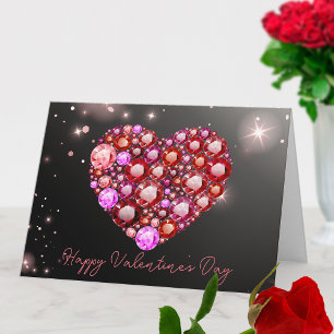 Tarjeta Corazón radiante del El día de San Valentín de las