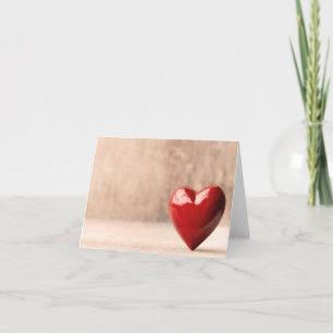 Tarjeta Corazón rojo.