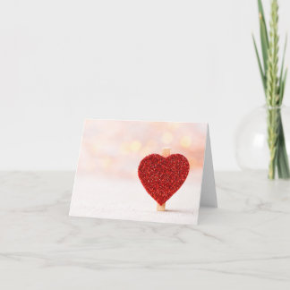 Tarjeta Corazón rojo.