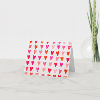 Tarjeta Corazón rojo de agua