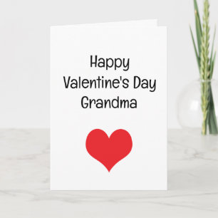 Tarjeta Corazón Rojo Feliz Día de San Valentín