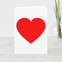 Corazón rojo llano