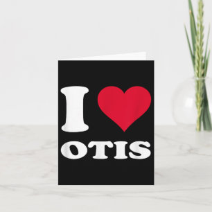 Tarjeta Corazón Rojo Me encanta Otis