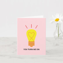 Corazón Romántico Bombilla Me Enciendes el Amor  