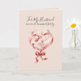 Tarjeta Corazón Rosa Rojo de Aniversario Te Amo Romántico 