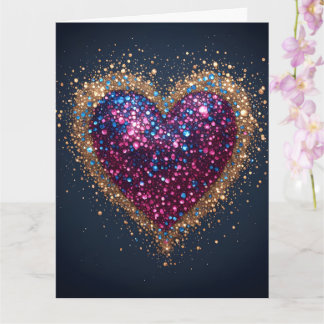 Tarjeta Corazón Sagrado Cósmico