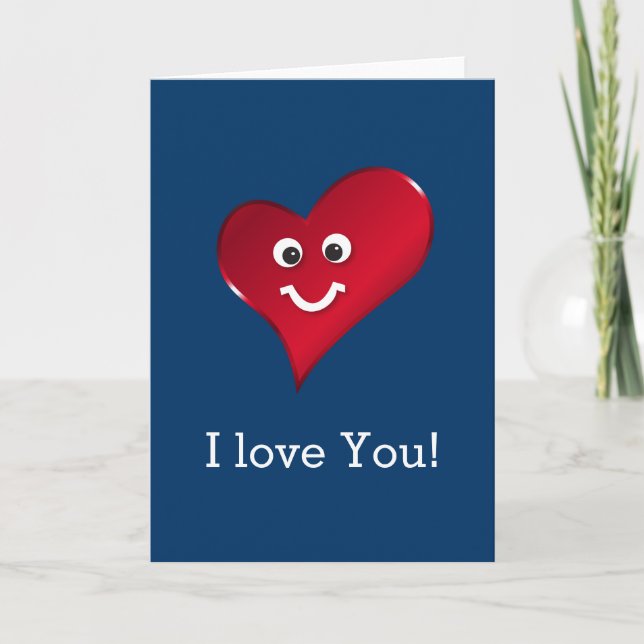 Tarjeta Corazón sonriente (Anverso)