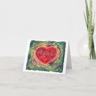Tarjeta Corazón terroso