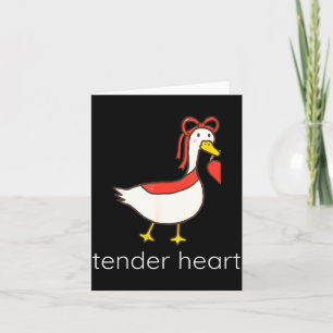 Tarjeta Corazón tierno amor estable ganso divertido pareja
