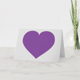 Tarjeta Corazón violeta