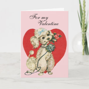 Tarjeta Corazón y melodía blanco de San Valentín victorian