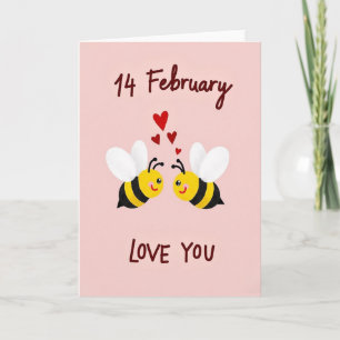 Tarjeta Corazones Abejas Te Aman