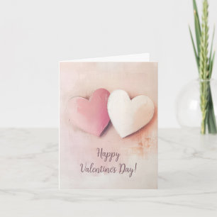 Tarjeta Corazones cortos saludo de San Valentín