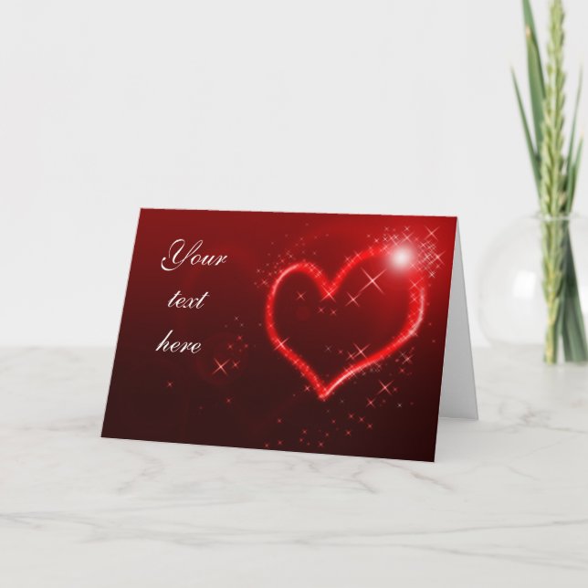 Tarjeta Corazones de Amor (Anverso)