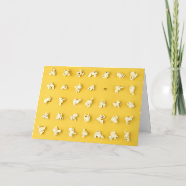 Tarjeta Corazones de las palomitas (Anverso)