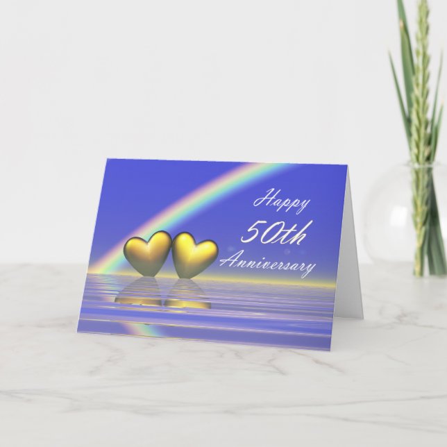 Tarjeta Corazones de oro de 50 años (Anverso)