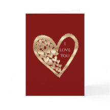 Corazones de Oro Rojo Aman