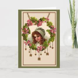 Tarjeta Corazones de oro y rocas de champú vintage - Tarje