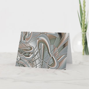 Tarjeta Corazones de plata