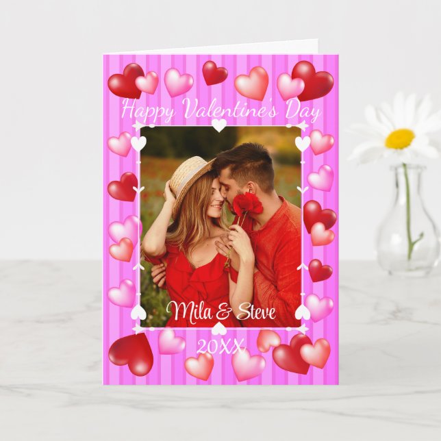 Tarjeta Corazones del Día de San Valentín (Planta pequeña)