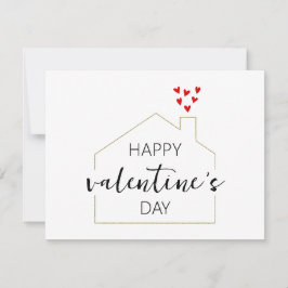 Tarjeta Corazones del Día de San Valentín para inmobiliari