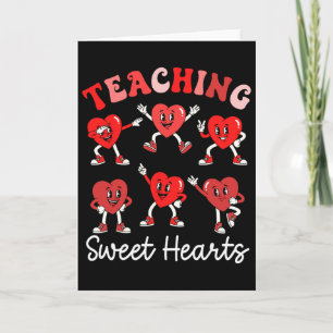Tarjeta Corazones Dulces Divertidos Día de San Valentín Pa
