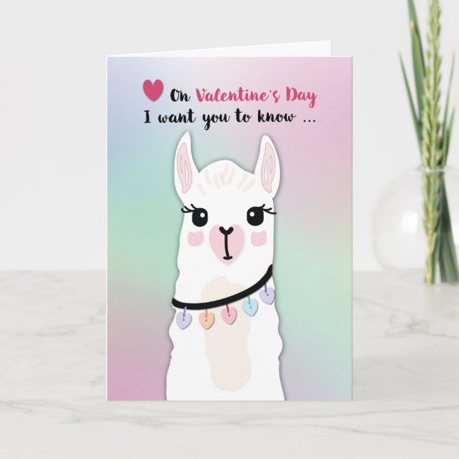 Tarjeta Corazones El día de San Valentín de Llamas (Anverso)