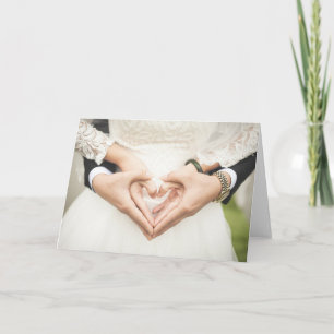 Tarjeta Corazones en Nuestras Manos Boda