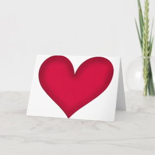 Tarjeta corazones en papel