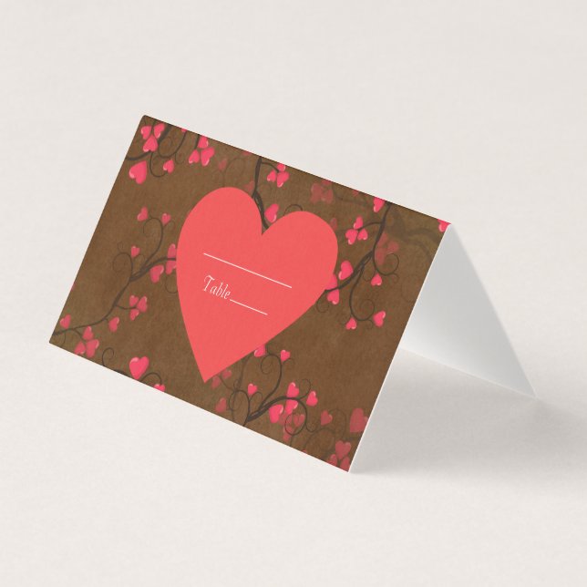 Tarjeta Corazones encantadores (Anverso)