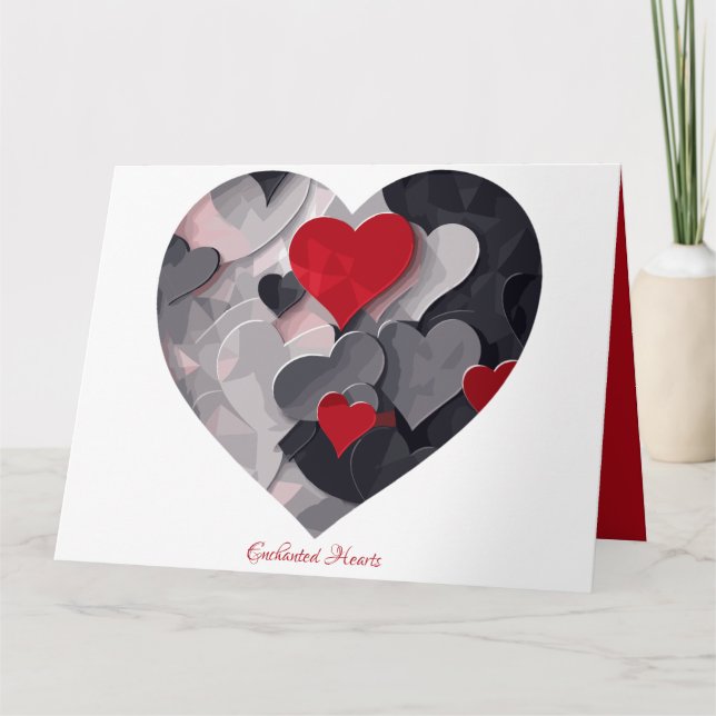 Tarjeta Corazones Encantados (Anverso)