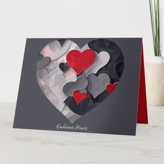 Tarjeta Corazones Encantados (Anverso)