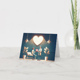 Tarjeta Corazones encendidos