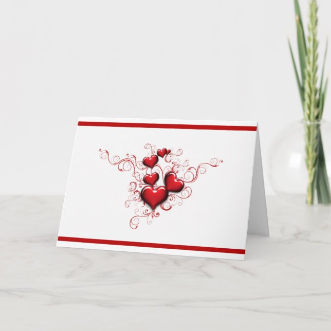 Tarjeta Corazones entrelazados (Anverso)