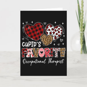 Tarjeta Corazones La Terapeuta Ocupacional Favorita de Cup