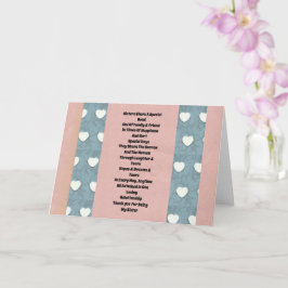 Tarjeta Corazones marismas