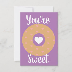 Tarjeta Corazones Modernos de San Valentín Glaseado de Don