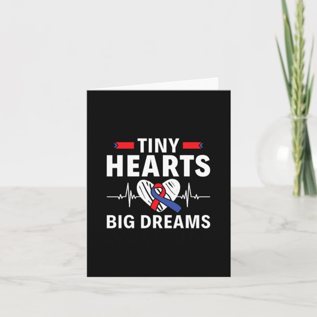 Tarjeta Corazones Pequeños Grandes Sueños - Conciencia sob (Anverso)