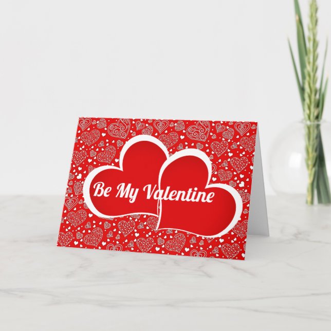 Tarjeta Corazones personalizados (Anverso)